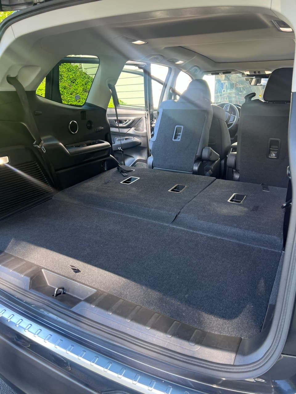 Clean Subaru trunk and cargo area after detailing